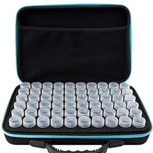 Diamond Painting Storage Containers with 60 Bottles, Small Bead Organizer Accessories Tools Box for Seeds Crafts