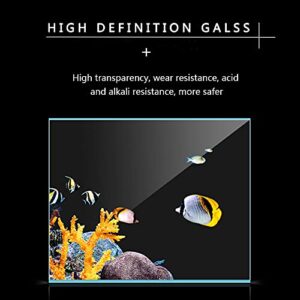 1 Gallon Aquarium Fish Tank，Rimless Aquarium Tank，7.8" L × 6.3" H × 5.5" W