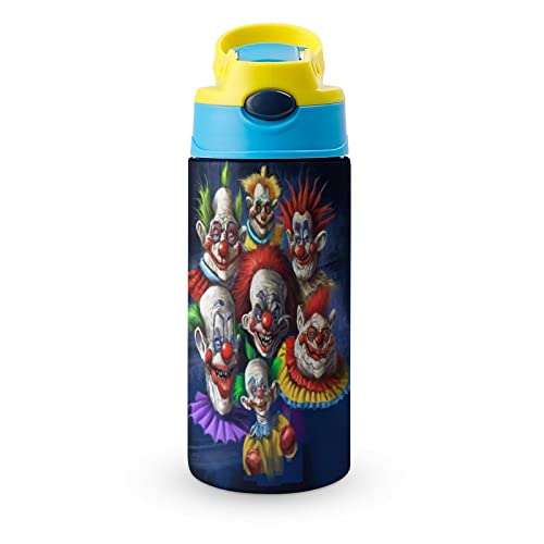 ZHANGXM Killer Horror Klowns Movie from Outer Space Water Bottles Tumbler Double Wall Vacuum Leak Proof Carton Bottles Insulated Children's Water Cup