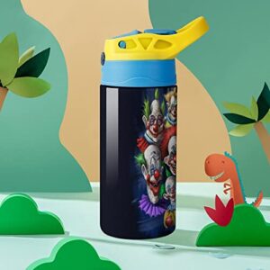 ZHANGXM Killer Horror Klowns Movie from Outer Space Water Bottles Tumbler Double Wall Vacuum Leak Proof Carton Bottles Insulated Children's Water Cup