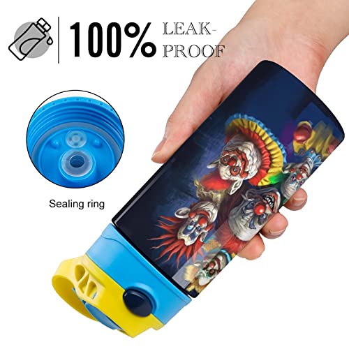 ZHANGXM Killer Horror Klowns Movie from Outer Space Water Bottles Tumbler Double Wall Vacuum Leak Proof Carton Bottles Insulated Children's Water Cup