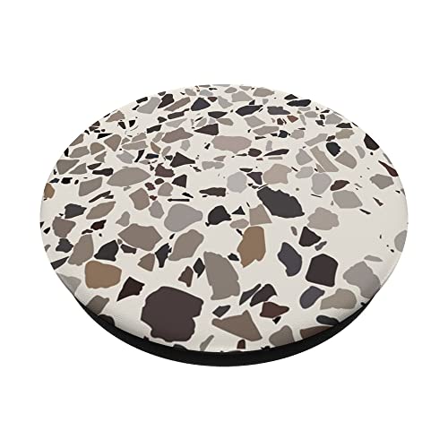 Terrazzo Aesthetic Abstract Neutral Earth Tones Beige PopSockets Swappable PopGrip