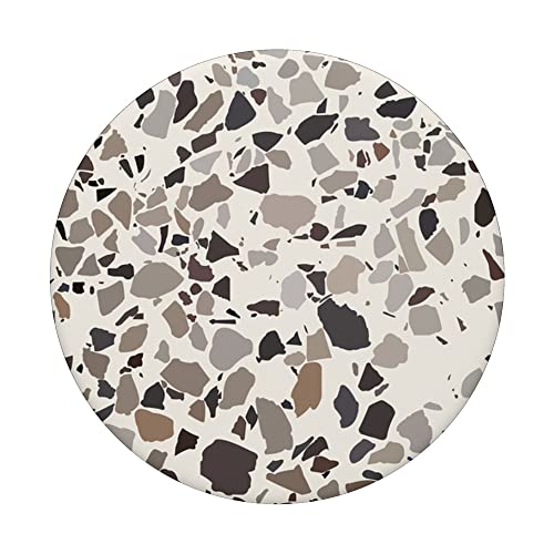 Terrazzo Aesthetic Abstract Neutral Earth Tones Beige PopSockets Swappable PopGrip