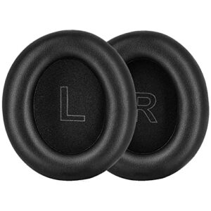 julongcr life q30 ear pads replacement pads soundcore life q35 earpads cushions cover cups parts compatible with anker soundcore life q35 / q30 headphones. (black)