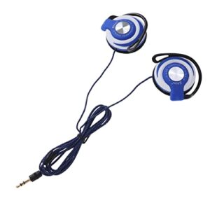 Mikikit Wrap Around Earphones 3pcsheadset Stereo Earphone Player Headphones Earphones for On Blue Hook .mm Over Buds Wired Clip Mm Ear Earhook Head Workout Mp Computer Sports Wired Headphone