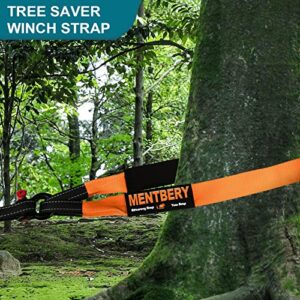 MENTBERY Recovery Strap, Snatch Strap 31768 lbs(Break Strength Lab Tested), Heavy Duty Tow Strap 3" x8' for ATV, Snowmobil.