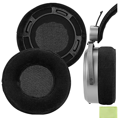 Geekria Comfort Velour Replacement Ear Pads for Hifiman HE400SE HE400 400I 400S HE560 560I HE500 HE300 HE350 Headphones Ear Cushions, Headset Earpads (Black)