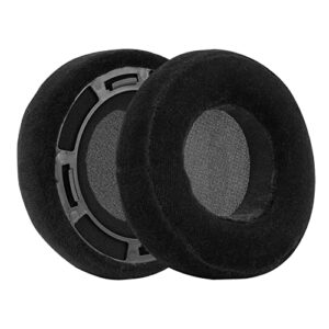 Geekria Comfort Velour Replacement Ear Pads for Hifiman HE400SE HE400 400I 400S HE560 560I HE500 HE300 HE350 Headphones Ear Cushions, Headset Earpads (Black)