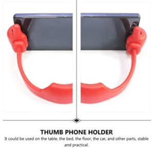 Zerodeko 6pcs Thumbs Up Cell Phone Stands Mobile Phones Stand with Hand Holder for Desk Office Desktop Tablet Cellphone Thumb Holder Adjustable Flexible Hard Plastic