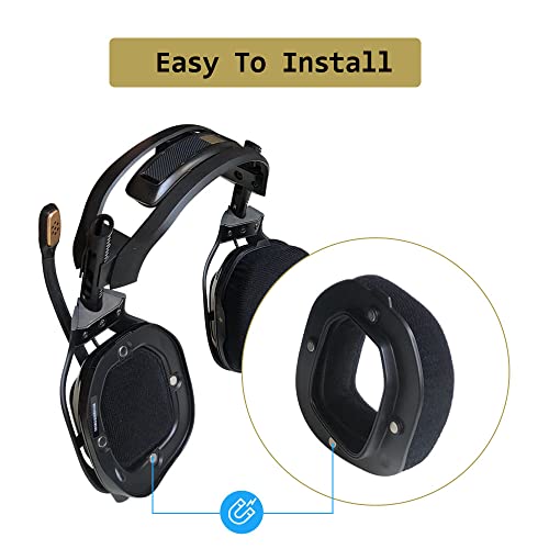 MQDITH Comfort Velour Replacement Ear Pads Compatible with Astro A40 TR Headset