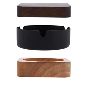 cool wooden outdoor ashtrays for cigarettes patio with a stainless steel friygardcn cute square ashtray for weed for outdoor or indoor