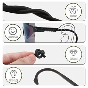 NICBOOY 3 Packs Rubber Earpiece For Sports Sunglasses, Replacement Ear Piece For Brand Sunglasses,  Anti-slip Silicone Earpiece Sports Sunglasses