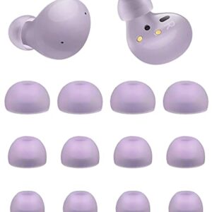 ALXCD Eartips Compatible with Galaxy Buds 2 Earbuds, S/M/L 6 Pairs Soft Silicone Earbud Tips Eartips Replacement Tips, Compatible with Galaxy Buds2 Earbuds SM-R177, Lavender sml