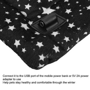 plplaaoo Adjustable Washable Pet Warmer Pad, USB Pet Heating Mat, Foldable Electric Blankets, Indoor Warming Mat for Indoor Pet Warming (25 * 35 A)