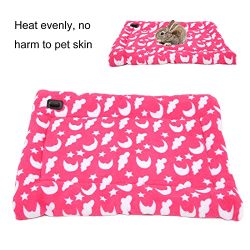 USB Heated Pet Mat,Washable Pet Heating Pad, Flannel Electric Heating Pad, Indoor Warming Mat, Dog Heating Pad, Electric Pads Pet Supplies for Small Dog Cat (25 * 35 A)