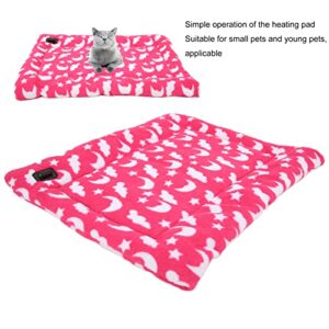 USB Heated Pet Mat,Washable Pet Heating Pad, Flannel Electric Heating Pad, Indoor Warming Mat, Dog Heating Pad, Electric Pads Pet Supplies for Small Dog Cat (25 * 35 A)