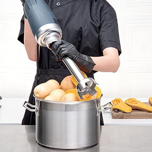 Restaurantware Hi Tek Stainless Steel Blending Shaft - Fits Variable Speed Immersion Blender - 10" - 1 count box