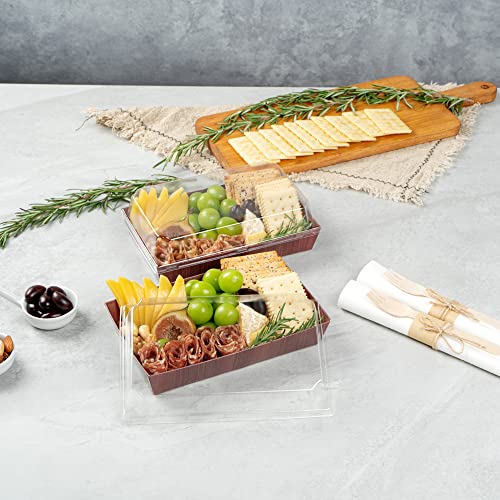 Restaurantware Matsuri Vision Clear Plastic Lid - Fits Medium Sushi Tray - 100 count box