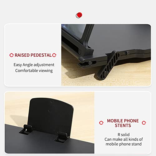 #zz44hL Phone Screen Magnifier Foldable Universal Magnifying Screen for Cell Phone Hd Video Amplifier Smartphone Stand Holder