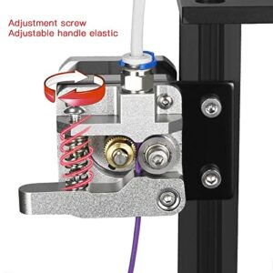 3D Printer Parts Metal Extruder Upgrade Kit for MK8 All Metal Kit for Ender 3/Pro/V2/CR-10/CR-10S Gray Aluminum 1.75mm Filament Extruder…