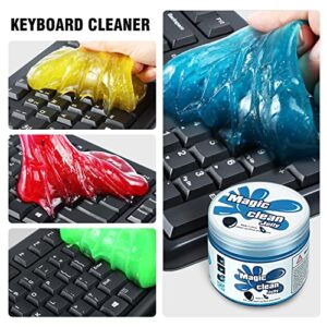 DNA MOTORING TOOLS-00150 (4 Pack) Car Cleaning Jelly Auto Detailing Tool Universal Clean Gel Auto Vent Air Interior Home & Office Electronics Keyboard Cleaner (4 Units),Blue+Red+Green+Yellow