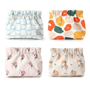 4pcs sanitary napkin storage bag portable first period bag pouch for teen girls ladies women feminine product