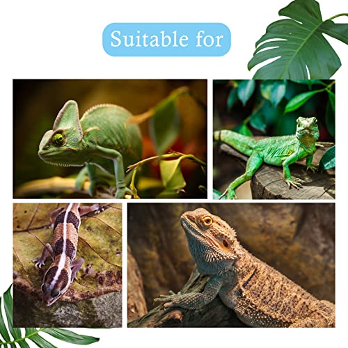 MUYG Reptile Hammock,Large Lizard Lounger,Bearded Dragon Tank Accessories Natural Seagrass Hammocks Hanging Flexible Climbing Vines Decoration for Gecko Snakes Chameleon(4 PCS)