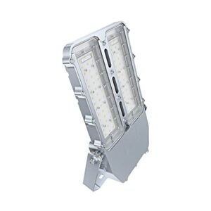 sokply led explosion proof floodlight with mount bracket ul844 certified 250w 32500lm (1250w hps eqv.), class i division ii hazardous locations industry luminaires 0-10v dimmable ip66, sta1 series