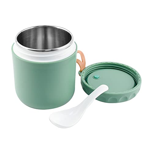 Locisne Food Thermos Lunch Jar - Vacuum Insulated Stainless Steel Food Jar with spoon, Leak-Proof Insulated Soup Container for Cool or Hot Food