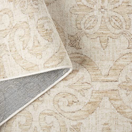 Lillian Lillian August Tiara Helene French Country Moroccan Area Rug, Ivory/Beige, 5'2"x7'8"
