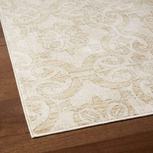 Lillian Lillian August Tiara Helene French Country Moroccan Area Rug, Ivory/Beige, 5'2"x7'8"