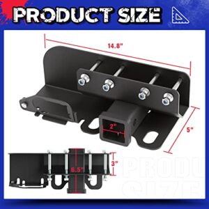 KSP 2" Bronco Trailer Hitch for Ford Bronco 2021 2022 2023 2 Door 4 Door, 2 inch Class III Towing Hitch Receivers Assembly for Bronco Accessories, Rear Bumper Tow Hook Black (Not for Bronco Sport)