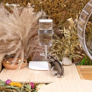 Niteangel 80ml Hamster Water Bottle with Stand No Drip Gerbil Water Feeder Dispenser for Hamster Gerbils Mice Degus Lemming Hedgehog Small-Sized Pet