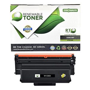 Renewable Toner Compatible High Yield Toner Cartridge Replacement for HP 330X W1330X Laser Printer 432fdn MFP