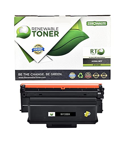 Renewable Toner Compatible High Yield Toner Cartridge Replacement for HP 330X W1330X Laser Printer 432fdn MFP