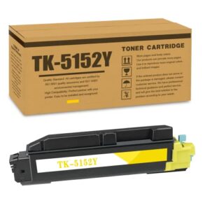 1-pack tk5152 tk-5152y yellow toner cartridge replacement for kyocera tk-5152y m6035cidn m6535cidn p6035cdn printer.