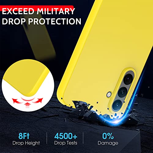 (8 Pack) for Samsung Galaxy A14 5G Case, Soft Silicone Gel Bumper Shell Shockproof Protection Phone Case Cover for Samsung Galaxy A14 5G, Red, black, dark blue, yellow, pink, white, green, purple