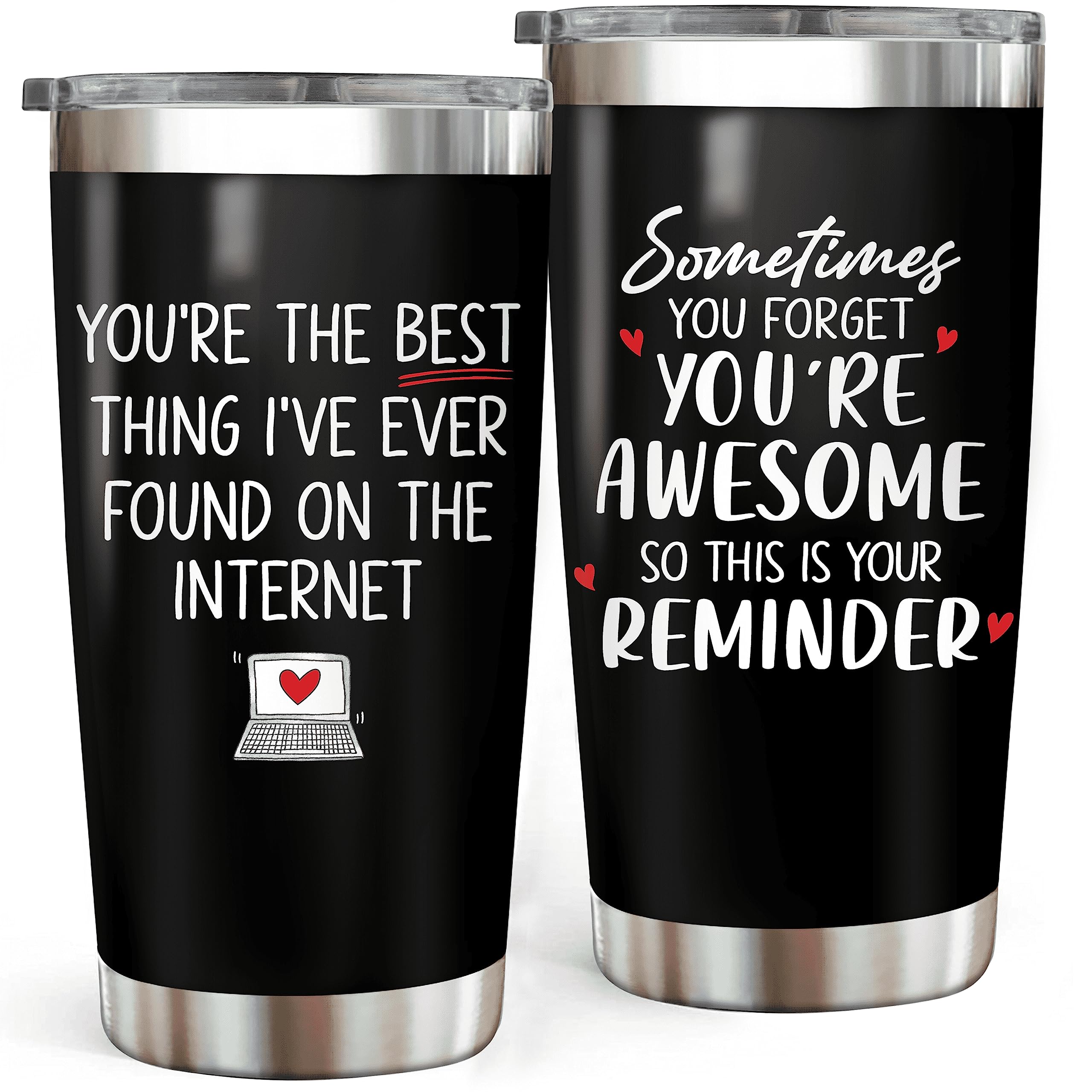 ZAGKOO Anniversary For Him, Her Gifts - Gifts For Boyfriend, Girlfriend, Husband, Wife, Friends - Romantic I Love You Couple Gifts For Him, Her - Birthday Gifts For Him, Her, Men, Women - Tumbler 20oz