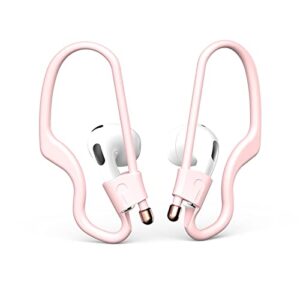 ear hooks for airpods pro 3/ 2 /1 earbuds accessories anti-lost loop anti-slip strap multi-dimensional adjustable for running jogging cycling gym silicone (pink)