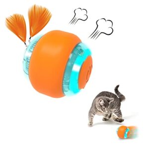 aukl cat ball toys for indoor cats, bouncing balls wicked ball motion cat toys