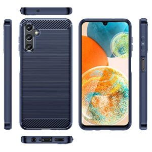 Dzxouui for Galaxy A14 5G Case Samsung Galaxy A14 5G Case with 2 Pack Screen Protector Slim Thin Rubber Shockproof Anti-Drop Galaxy A14 Phone Case for Samsung A14 5G Case(DL-Blue)