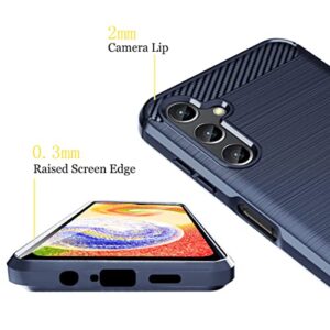 Dzxouui for Galaxy A14 5G Case Samsung Galaxy A14 5G Case with 2 Pack Screen Protector Slim Thin Rubber Shockproof Anti-Drop Galaxy A14 Phone Case for Samsung A14 5G Case(DL-Blue)