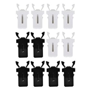 ultechnovo trash can lock 40pcs garbage can switch buckles self- locking waste bin press switches replacement push-type switch lock(black and white)
