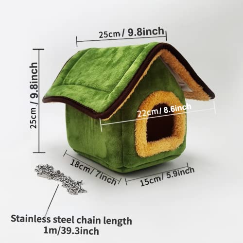 Barn Eleven Winter Warm Bird Nest House Bed Hammock Toy for Pet Pet Parrot Parakeet Cockatiel Conure Lovebird