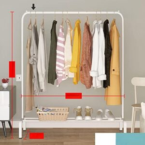 cozla drying rack floor coat rack bedroom drying rack simple drying rod folding indoor balcony clothes rack hanging hanger white normal (110cm wide)