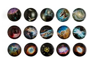 15-pack glass magnets of iconic images of the universe captured by nasa's hubble telescope decorative fridge glass magnets set with images of the galaxy for science and space enthusiasts home decor