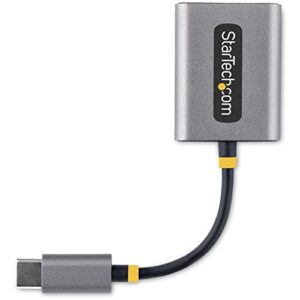 StarTech.com USB-C Headphone Splitter, USB Type C Dual Headset Adapter w/Mic Input, USB C to 3.5mm Audio Adapter/Earphone Dongle, USB C to Audio Jack/Aux Output, 24-bit DAC (USBC-Audio-Splitter)