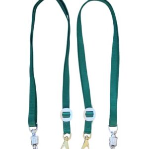 Tack Shack of Ocala Nylon Cross Ties, Set of 2 Cross Ties, Cross Ties for Horses, Quick Release Cross Ties, Stable Supplies, Stable Supplies for Horses (Hunter)