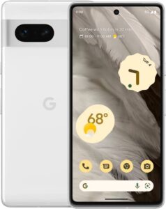 google pixel 7 5g 128gb 8gb ram 24-hour battery factory unlocked for all carriers global version - snow