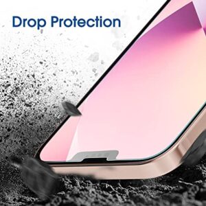 TRM TECH Screen Protector Tempered Glass For Apple iPhone 13 Mini (5.4" Inch), Case Friendly, Easy Installation, Anti-Scratch, Bubble-Free, 9H Hardness, Clear, Retail Box - (3-Pack)